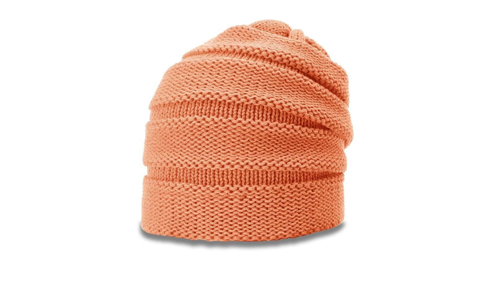 Richardson 145 – Scrunch Slouch Beanie | Custom Beanies with Your Logo in Bulk-Coral-Dekni-Creations