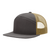 Richardson 168 – 7-Panel Flat Bill Trucker Hat | Custom Hats with Your Logo in Bulk-Charcoal/Old Gold-Dekni-Creations