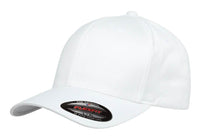 White Wooly Combed Cap for promotional Embroidery and custom Laser engraved leather patch