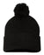 Sportsman SP15 – Knit Pom Beanie Stocking Cap | Custom Beanies with Your Logo in Bulk-Black-Dekni-Creations