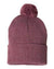 Sportsman SP15 – Knit Pom Beanie Stocking Cap | Custom Beanies with Your Logo in Bulk-Heather Cardinal-Dekni-Creations