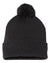 Sportsman SP15 – Knit Pom Beanie Stocking Cap | Custom Beanies with Your Logo in Bulk-Heather Charcoal-Dekni-Creations