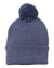 Sportsman SP15 – Knit Pom Beanie Stocking Cap | Custom Beanies with Your Logo in Bulk-Heather Navy sp-Dekni-Creations