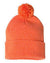 Sportsman SP15 – Knit Pom Beanie Stocking Cap | Custom Beanies with Your Logo in Bulk-Heather Orange-Dekni-Creations