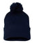 Sportsman SP15 – Knit Pom Beanie Stocking Cap | Custom Beanies with Your Logo in Bulk-Navy-Dekni-Creations