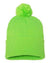 Sportsman SP15 – Knit Pom Beanie Stocking Cap | Custom Beanies with Your Logo in Bulk-Neon Green-Dekni-Creations