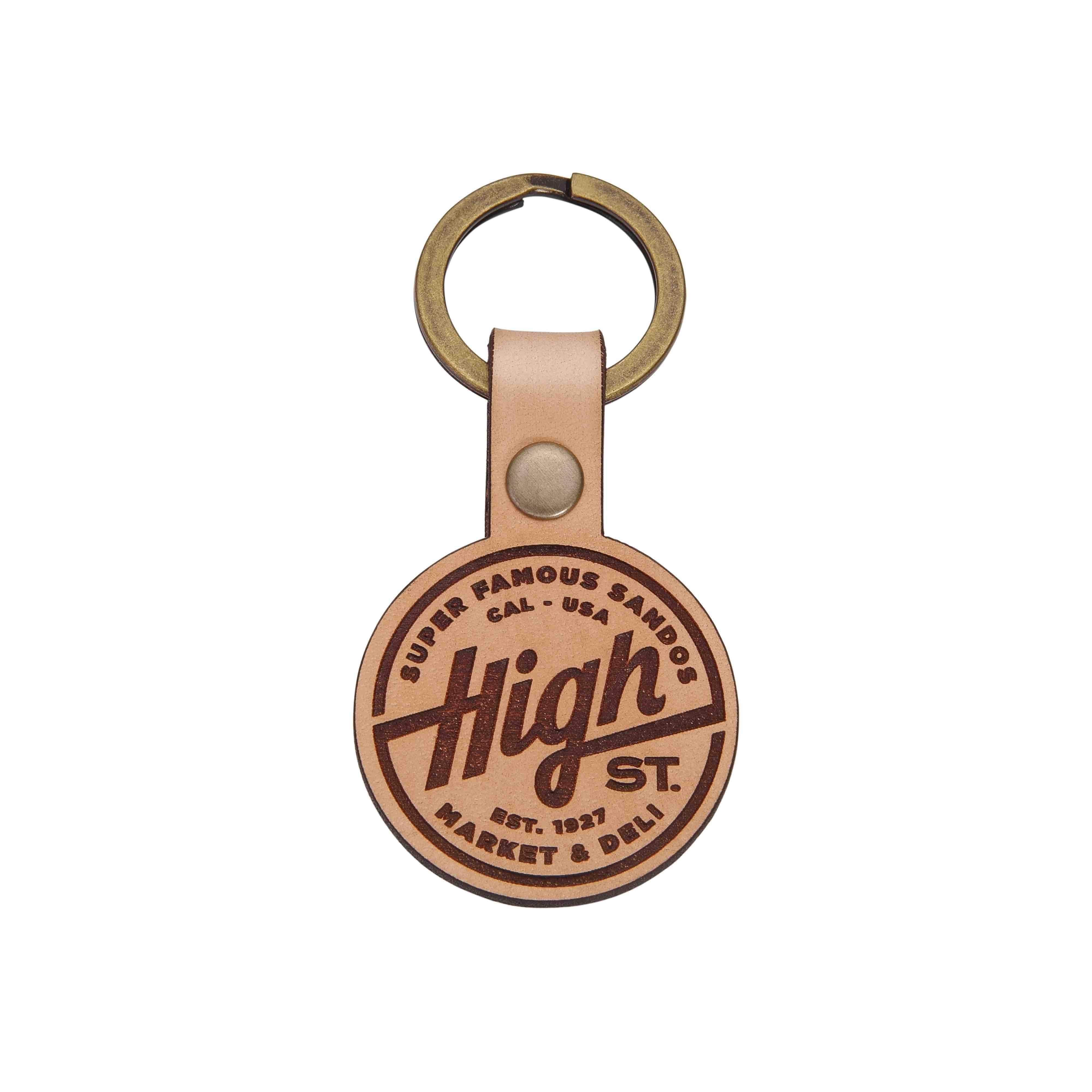 Standard Shapes Engraved Leather Keychains (Circle, Square, Rectangle, Oval) | Custom Keychains With Your Logo in Bulk-Dekni-Creations