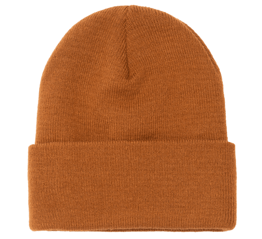 Yupoong 1501KC – Cuffed Knit Beanie | Custom Beanies with Your Logo in Bulk-Caramel-Dekni-Creations