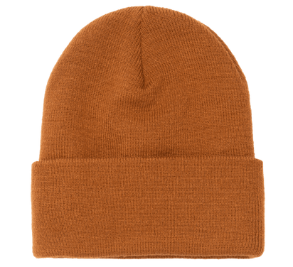 Yupoong 1501KC – Cuffed Knit Beanie | Custom Beanies with Your Logo in Bulk-Caramel-Dekni-Creations