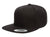 Yupoong 5089M – High-Profile 5-Panel Flat Bill Snapback Hat | Custom Hats with Your Logo in Bulk-Black-Dekni-Creations