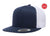 Yupoong 6006(T) – High Profile Flat Bill Trucker Hat | Custom Hats with Your Logo in Bulk-Navy/White-Dekni-Creations