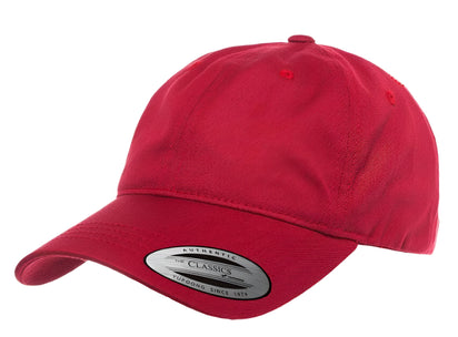 Yupoong 6245CM – Cotton Dad Hat | Custom Hats with Your Logo in Bulk-Cranberry-Dekni-Creations