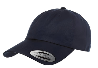 Yupoong 6245CM – Cotton Dad Hat | Custom Hats with Your Logo in Bulk-Navy-Dekni-Creations