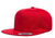 Yupoong 6502 – 5-Panel Snapback Flat Bill Hat | Custom Hats with Your Logo in Bulk-Red-Dekni-Creations