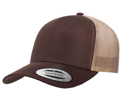 Yupoong 6606(T) – Trucker Hat | Custom Hats with Your Logo in Bulk-Brown/Khaki-Dekni-Creations