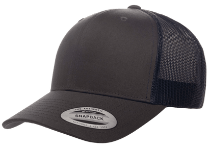 Yupoong 6606(T) – Trucker Hat | Custom Hats with Your Logo in Bulk-Charcoal/Navy-Dekni-Creations