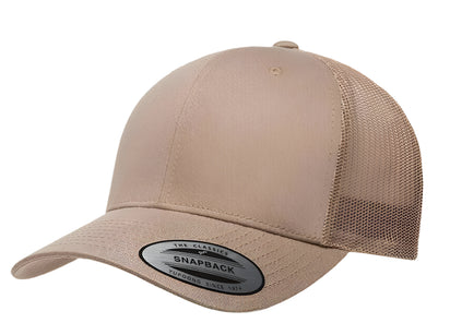 Yupoong 6606(T) – Trucker Hat | Custom Hats with Your Logo in Bulk-Khaki-Dekni-Creations