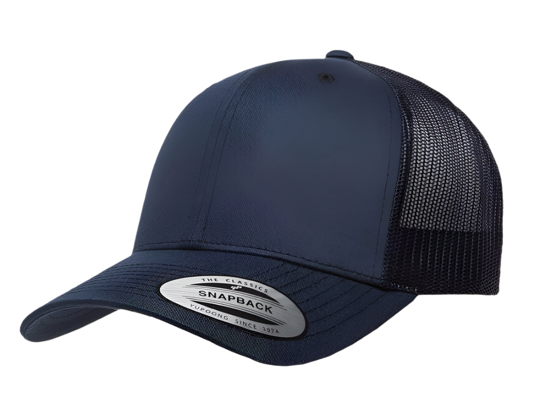Yupoong 6606(T) – Trucker Hat | Custom Hats with Your Logo in Bulk-Navy-Dekni-Creations