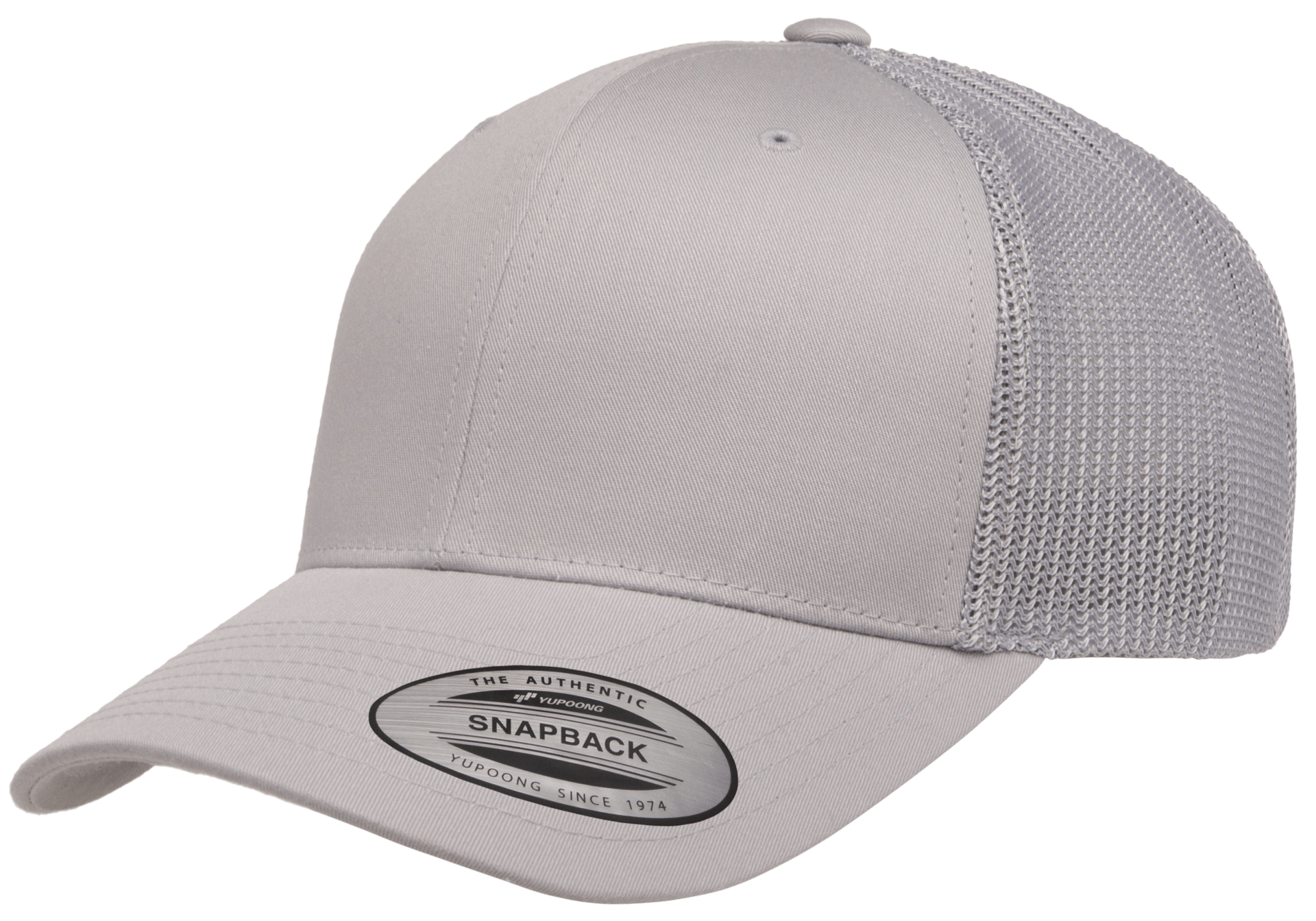 Yupoong 6606(T) – Trucker Hat | Custom Hats with Your Logo in Bulk-Silver-Dekni-Creations