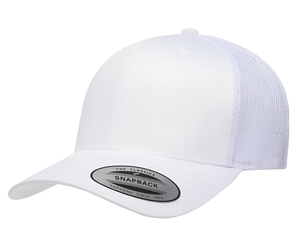 Yupoong 6606(T) – Trucker Hat | Custom Hats with Your Logo in Bulk-White-Dekni-Creations