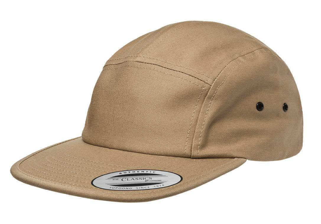 Yupoong 7005 – Camper Flat Bill Cap | Custom Hats with Your Logo in Bulk-Khaki-Dekni-Creations