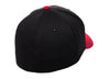 Black Back Wooly Combed Cap for promotional Embroidery and custom Laser engraved leather patch
