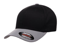 Black Grey Wooly Combed Cap for promotional Embroidery and custom Laser engraved leather patch