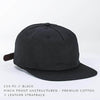 Black PINCH Cotton Unstructured CUSTOM STRAPBACK cap for Embroidery & engraving leather patch
