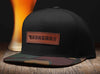camo hangar 24 brewery personalized engraved leather patch hat by dekni creations