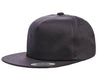 Charcoal Unstructured 5-Panel Snapback Custom Cap for laser engraving leather patch and Embroidery