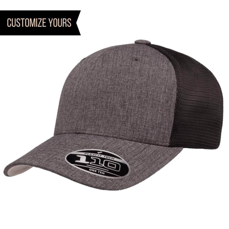 Custom FLEXFIT 110, Leather Patch Hats With Your Logo