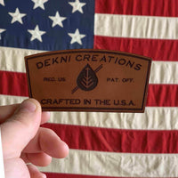 dekni creations custom engraved leather patches for hats