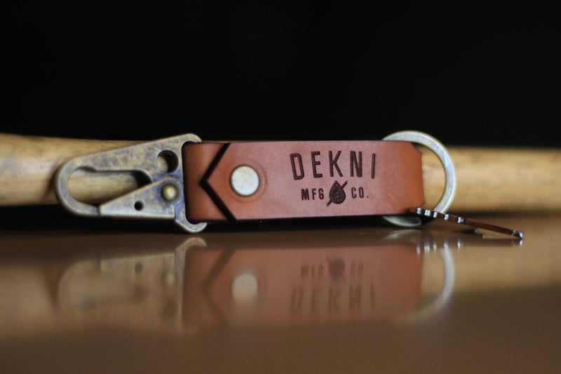Dekni Mfg Custom Leather Keychains with Your Logo | Made in USA