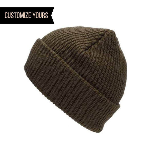 Custom top wool caps