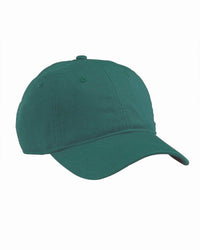 Forest Econscious Organic Cotton Twill Unstructured Baseball Hat Embroidery engraving leather patch