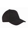 Black Econscious Hemp Baseball Cap for Custom Embroidery & laser engraving leather patch