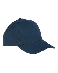 Navy Econscious Hemp Baseball Cap for Custom Embroidery & laser engraving leather patch