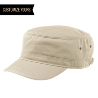 eco friendly organic cotton military hat with custom logo bulk wholesale