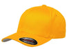 Yellow Wooly Combed Cap for promotional Embroidery and custom Laser engraved leather patch