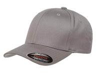 Silver Wooly Combed Cap for promotional Embroidery and custom Laser engraved leather patch