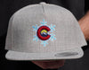 grey headwear with personalized embroidery in bulk by dekni creations