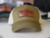 trucker hats with leather patch logo