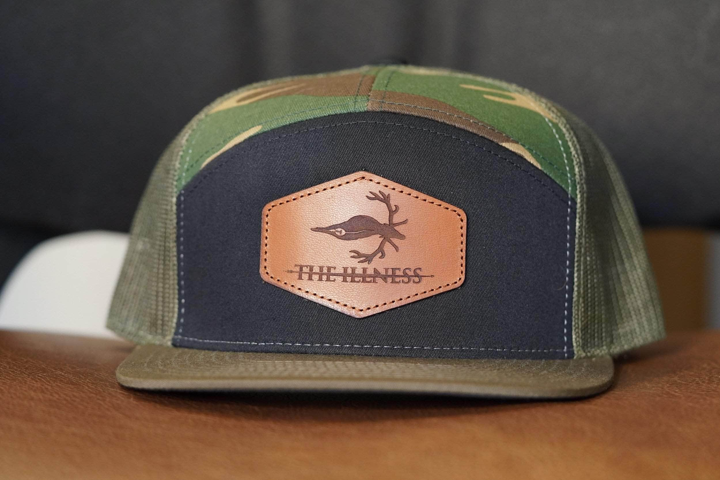 custom leather patch hats