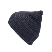 heather charcoal cuff knit beanie for custom personalized Embroidery and Laser engraved leather patch