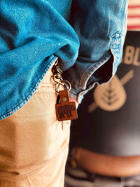 Custom Leather Keychains in bulk by dekni creations