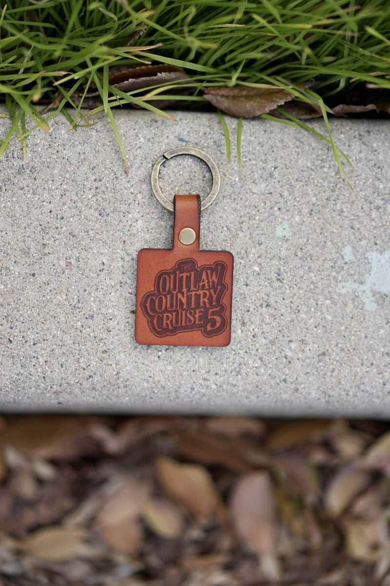Synthetic Leather Keychains with Printed Design – Christi Studio