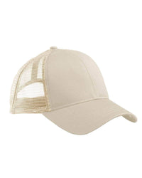 Oyster Econscious Trucker Organic Recycled Hat for Custom Embroidery & engraving leather patch