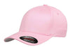 Pink Wooly Combed Cap for promotional Embroidery and custom Laser engraved leather patch