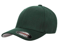 Spruce Flexfit Wool Blend Custom Cap for laser engraved leather patch and promotional Embroidery