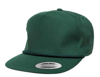spruce Custom Yupoong Classic Poplin Golf cap for embroidery and leather etched patch by dekni